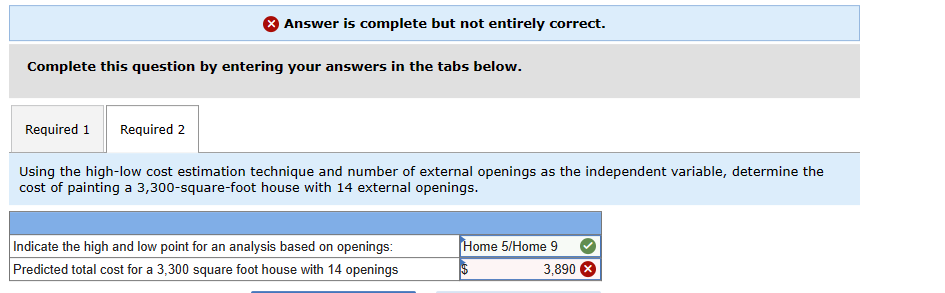 Required information [The following information applies to the questions displayed below.] The