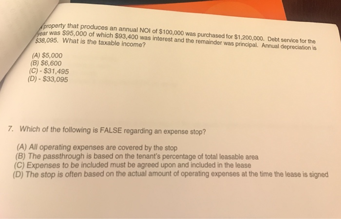 ratio measures the degree to which the NOI from the property is