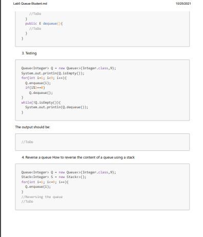 Create an array of sloe 10 and fill it with numbers from