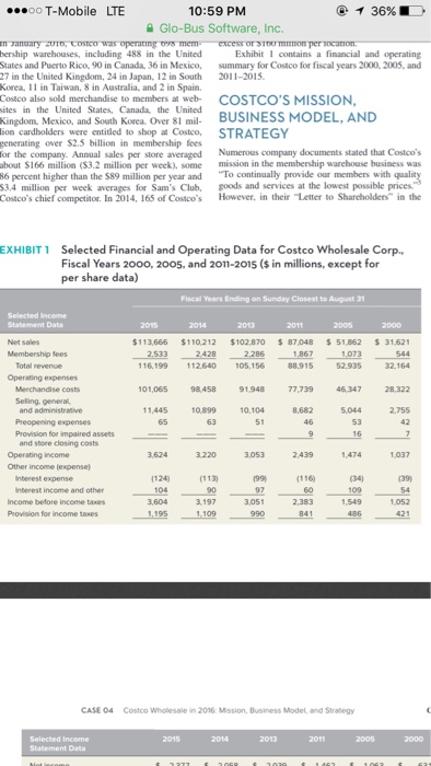  *UPDATED* 1. Based on the data in exhibits 1 & 4,