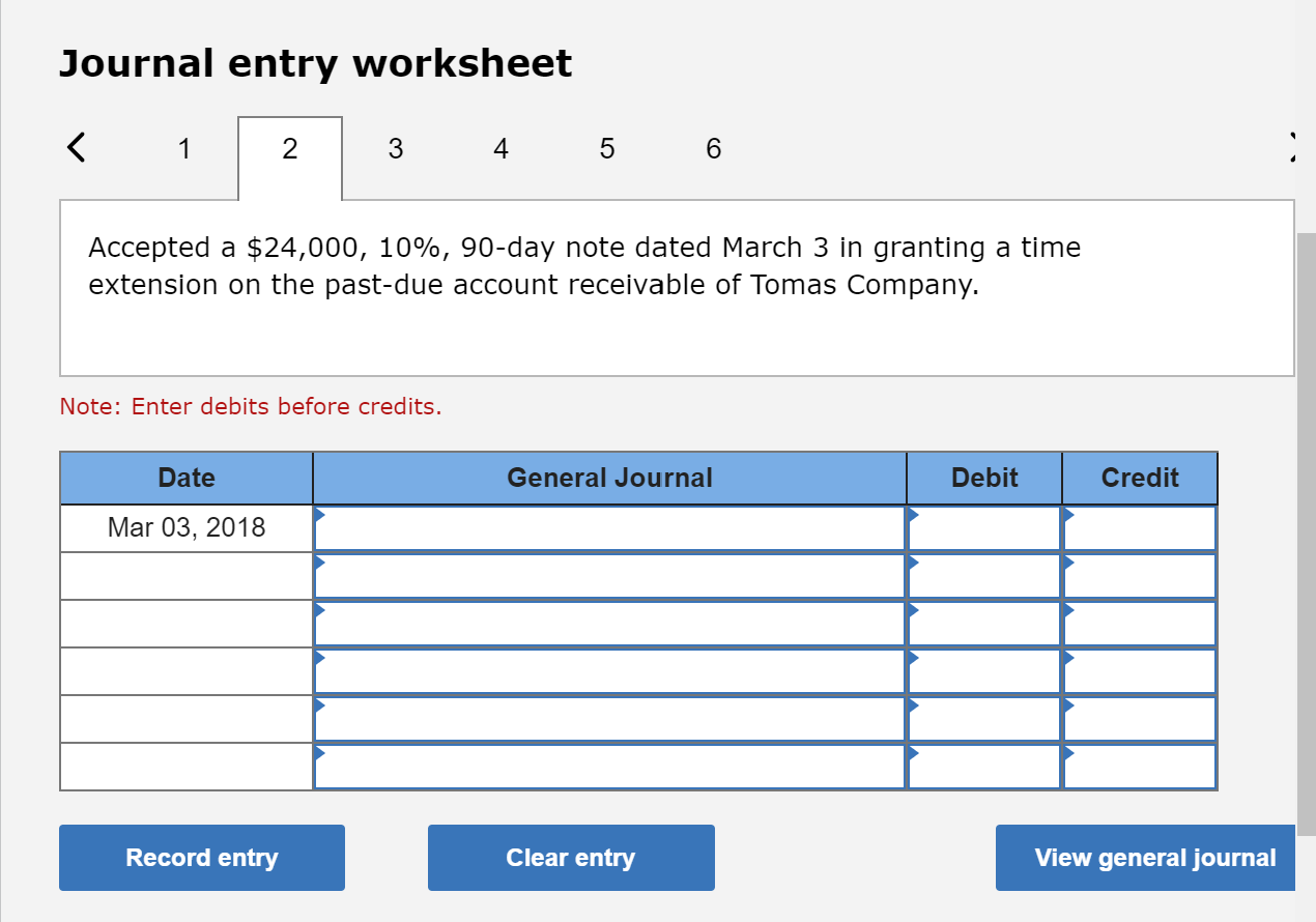and interest on the note dated December 13. Mar. 3 Accepted a