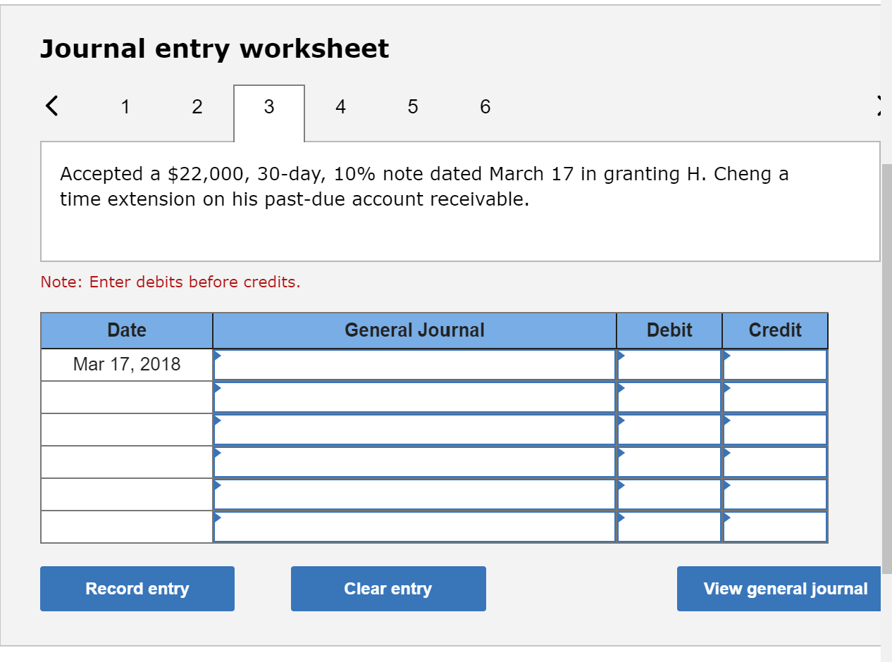 $24,000, 10%, 90-day note dated March 3 in granting a time extension