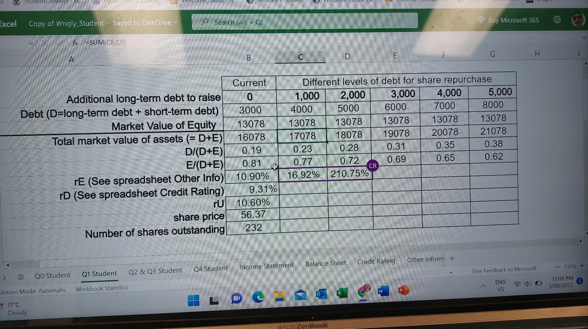  just complete the excel table pls *first excel doc i will