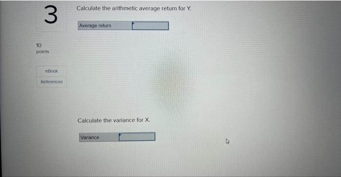 and the standard deviations for X and Y. Calculate the arithmetic average