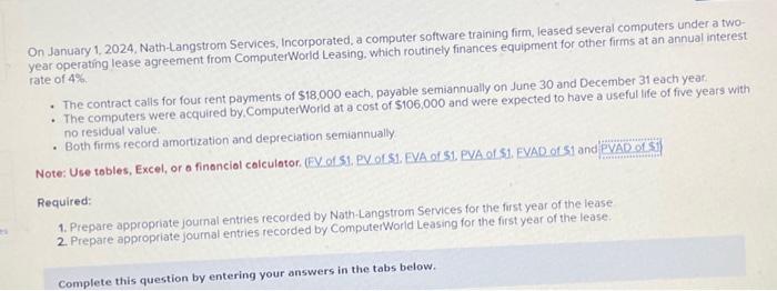 On January 1, 2024, Nath-Langstrom Services, Incorporated, a computer software training