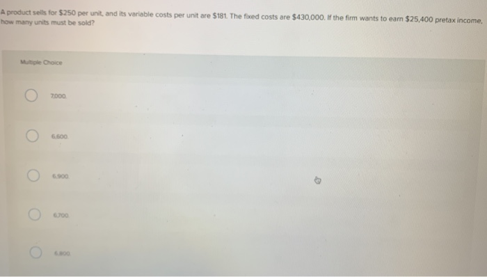 Raphael Enterprises sold 380,000 electric screwdrivers at a price of $20.40 each.