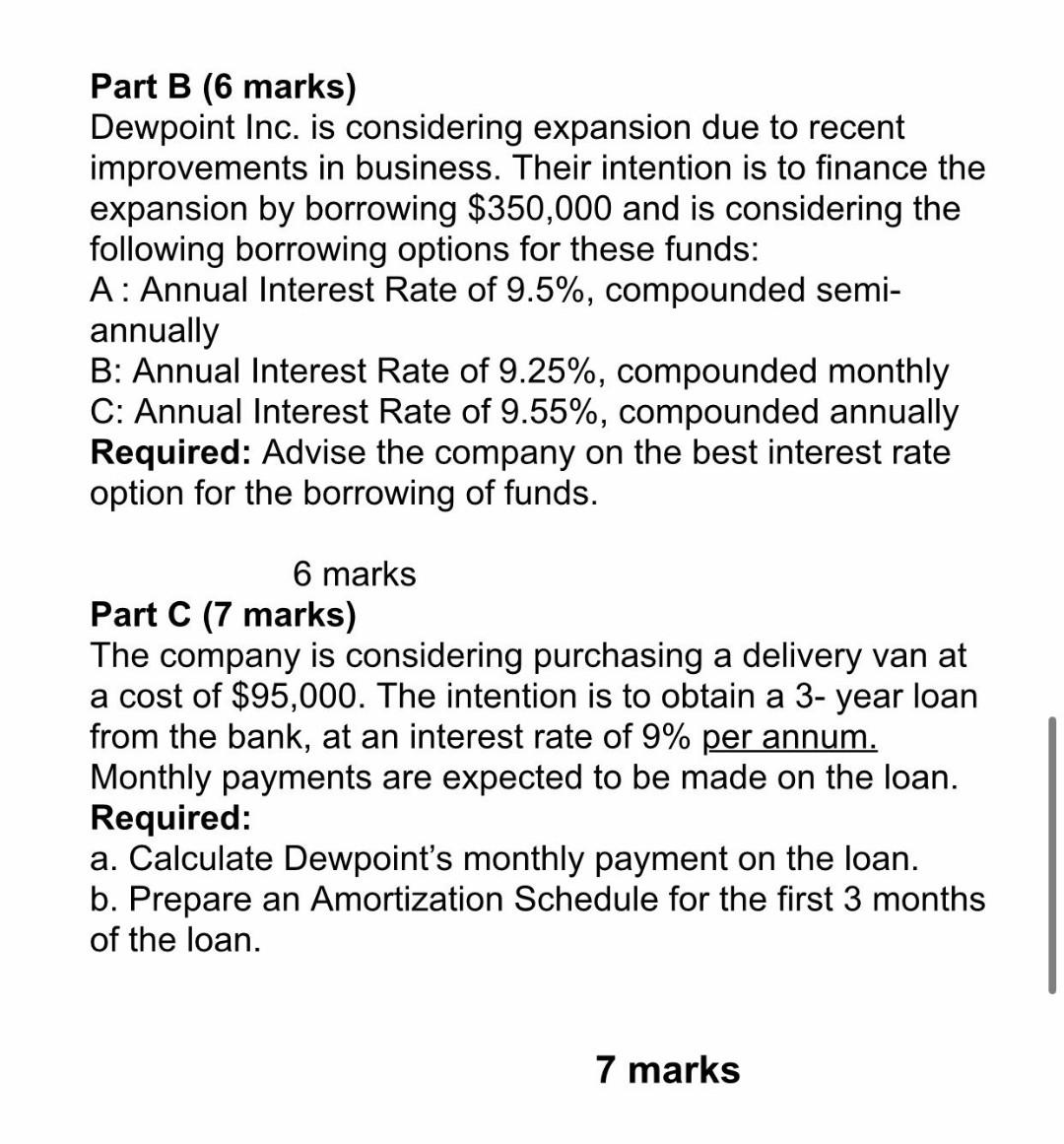 CASE ANALYSIS - Dewpoint INC. The following financial statement have been provided