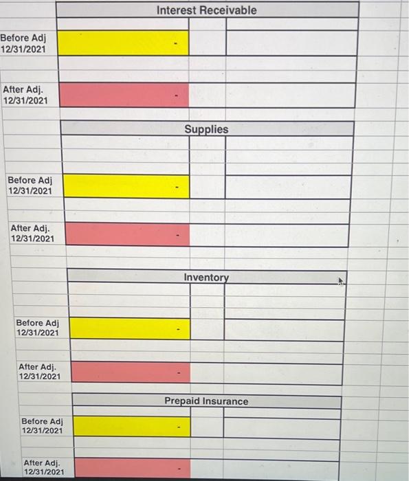 balance t All Cells that are highlighted in Yellow contain a formula
