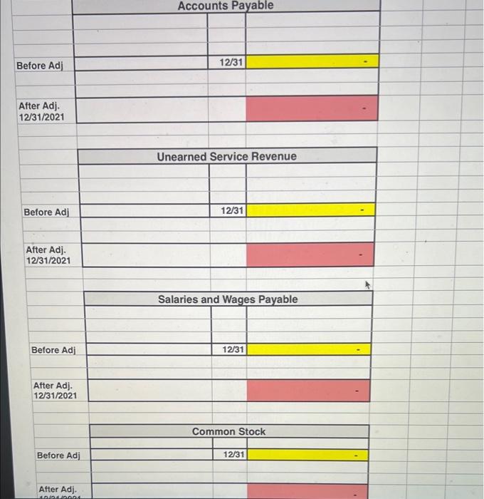 Credit balance) Next, prepare Adjusting journal Entries and record those into the