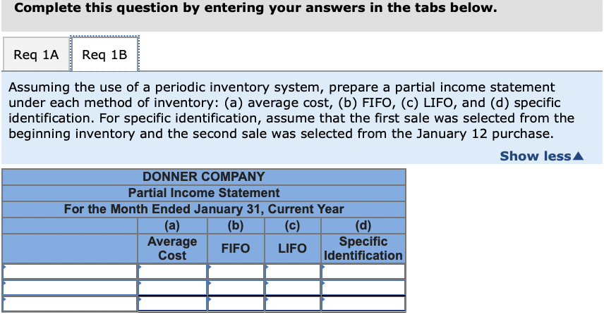 questions displayed below.] At the end of January of the current year,