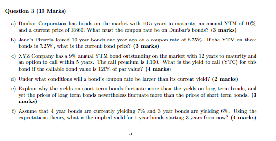 Please answer question b,c,d,e and f and please show working out.