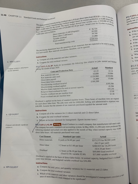 P.13 correctly. Problems Compute wariance C 11.1 (LO 2. 3), AP Tiandra