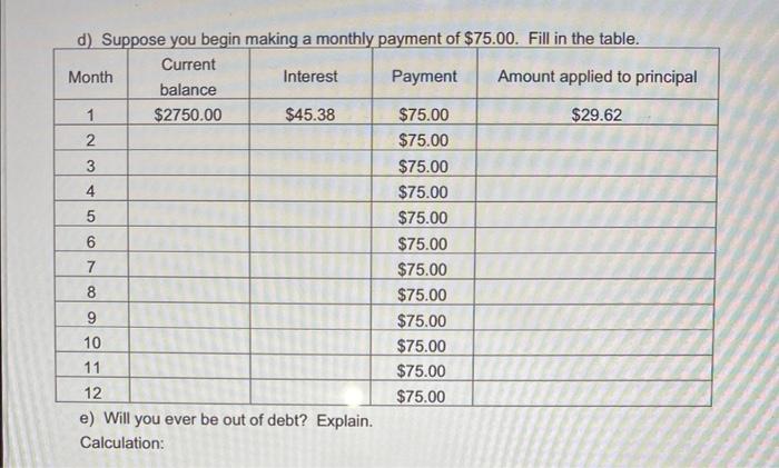 credit card debt (graduate students, +-d00). Suppose you have a credit card