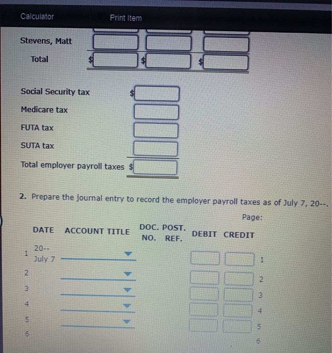 20--, is shown below. The SUTA tax rate is 5.4%, and the