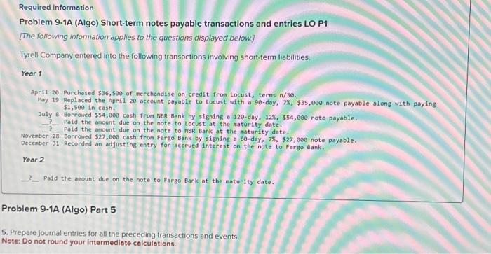 in the adjusting entry at the end of Year 1. Note: Do