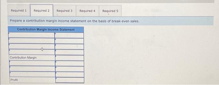 Margin of Safety [LO 6-2, 6-3) Erin Shelton, Inc., wants to earn