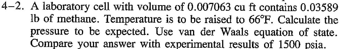 can you please solve the above question using Peng-Robinson EOS? 1-2. A