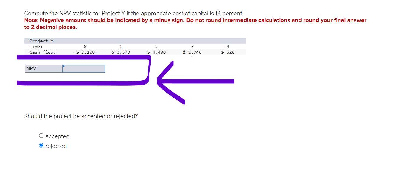 decimal requirement under the question in the red fonts. Compute the payback