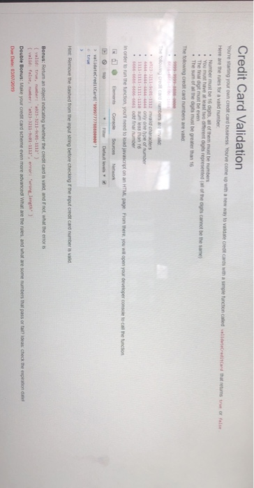  java script and css. html Credit Card Validation 6666-6666-6666-6641 0ad tnar
