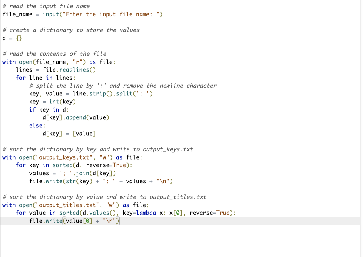 PROJECT. PLEASE HELP Write a program that first reads in the name