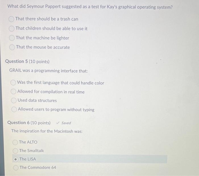 need help with human computer interaction topics! What did Seymour Pappert suggested