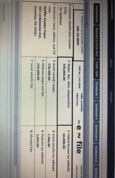 A,B,C,H SE& forms 8959 and 8960) if you need any of the