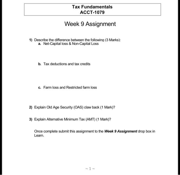  1) Describe the difference between the following (3 Marks): a. Net-Capital
