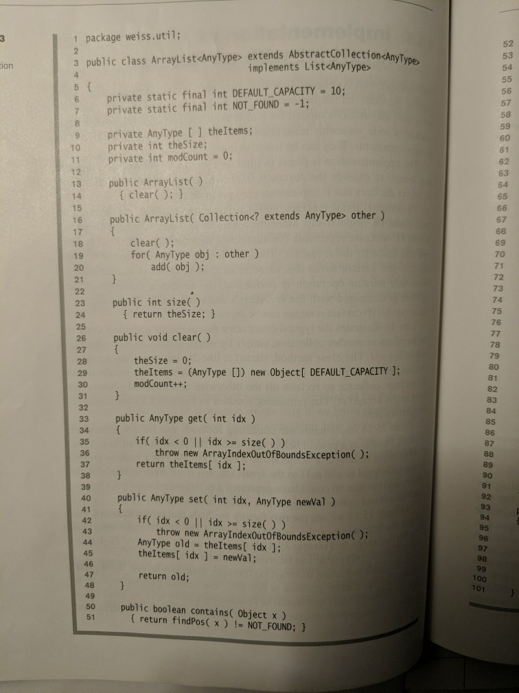 needs to be modified for the assignment. answer numbers 1-3. implement the