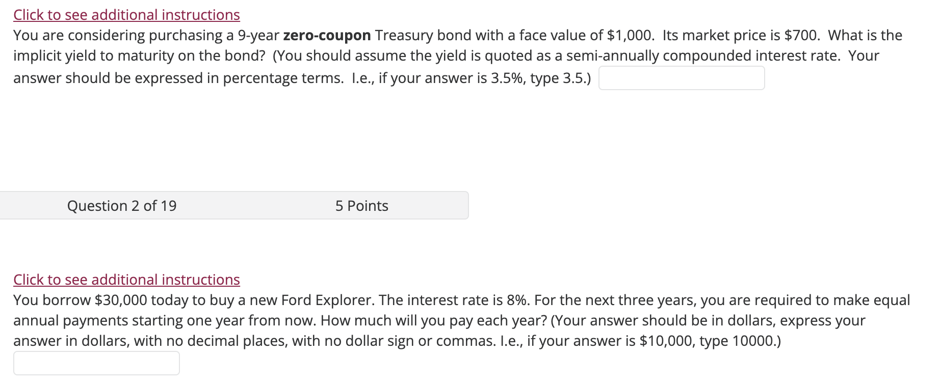 Click to see additional instructions You are considering purchasing a 9-year