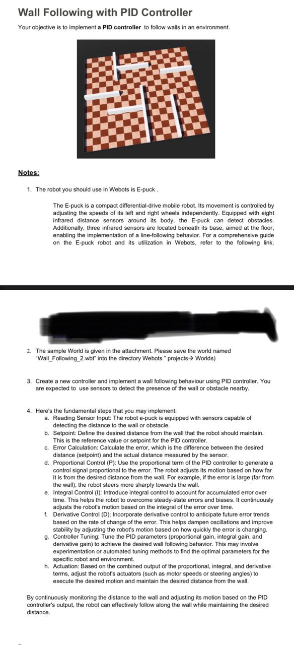  Create a new controller and implement a wall following behaviour using