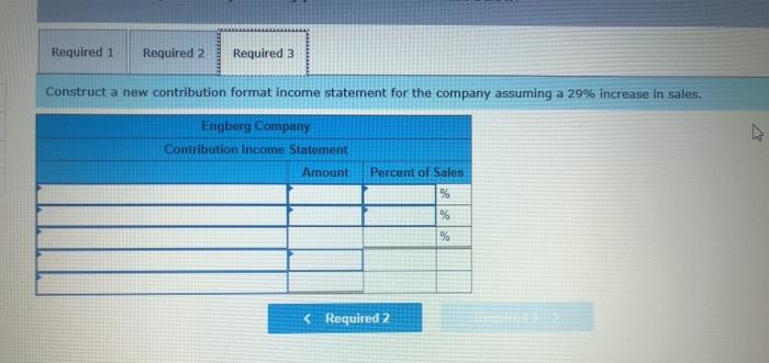 monthly contribution format income statement follows: Hercent of Sales Amount 124.00 49,500
