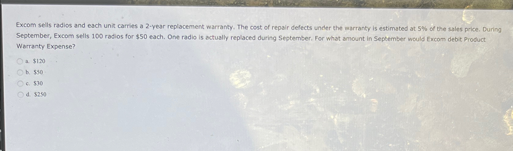  Excom sells radios and each unit carries a 2-year replacement warranty.