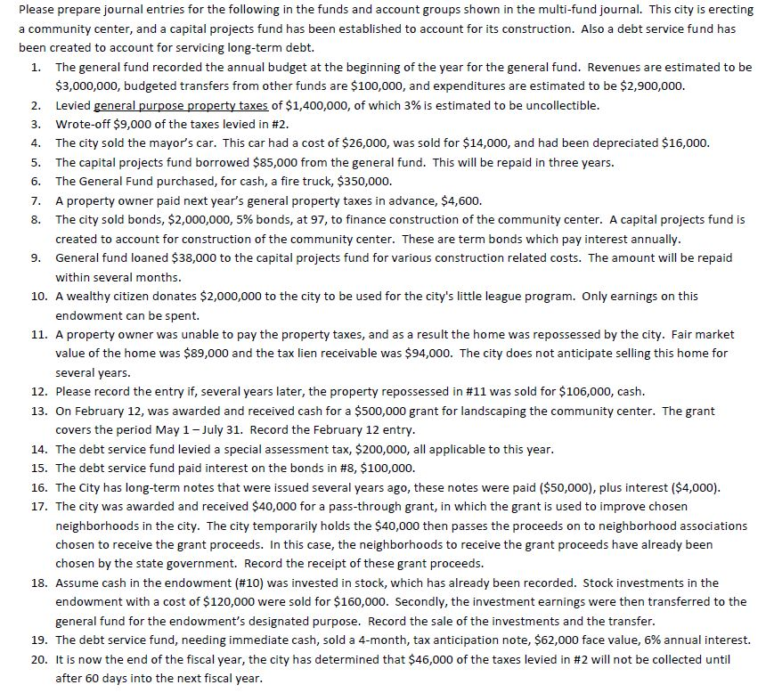 1. 2. 5. 6. 7. Please prepare journal entries for the