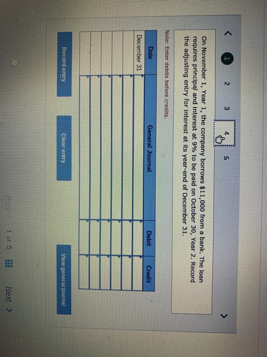 to Deferred Revenue. 2. The company purchases a one-year property insurance policy
