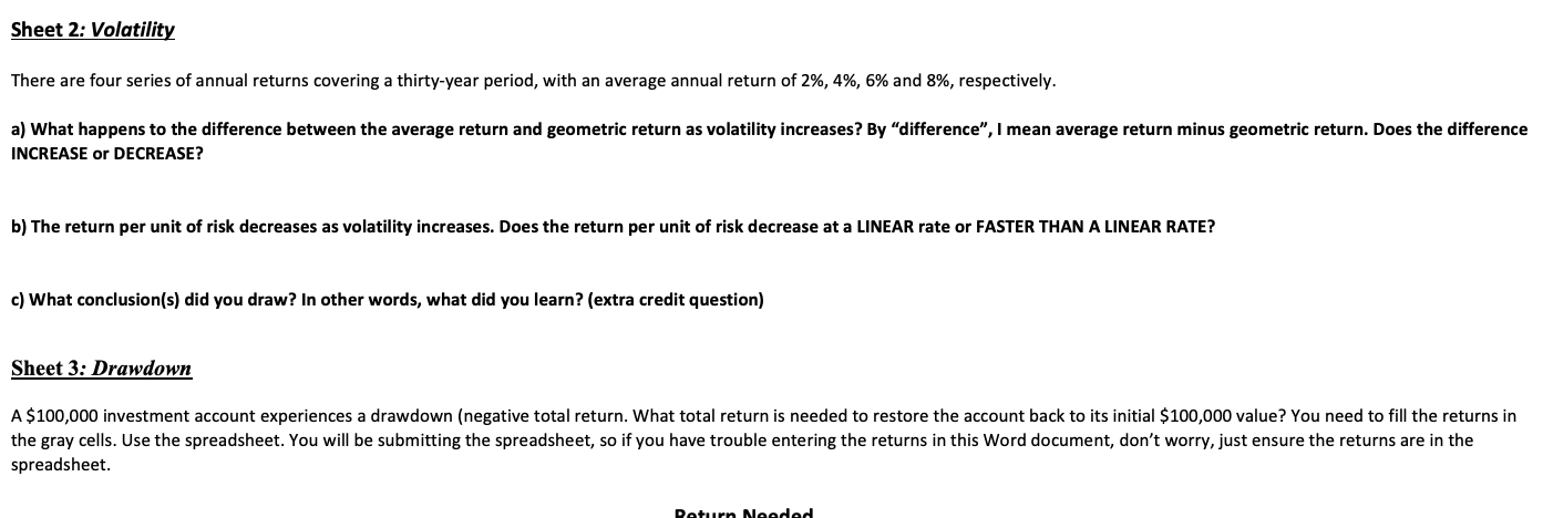 returns covering a thirty-year period, with an average annual return of 2%,4%,6%