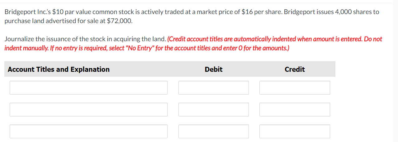  Bridgeport Inc.'s $10 par value common stock is actively traded at