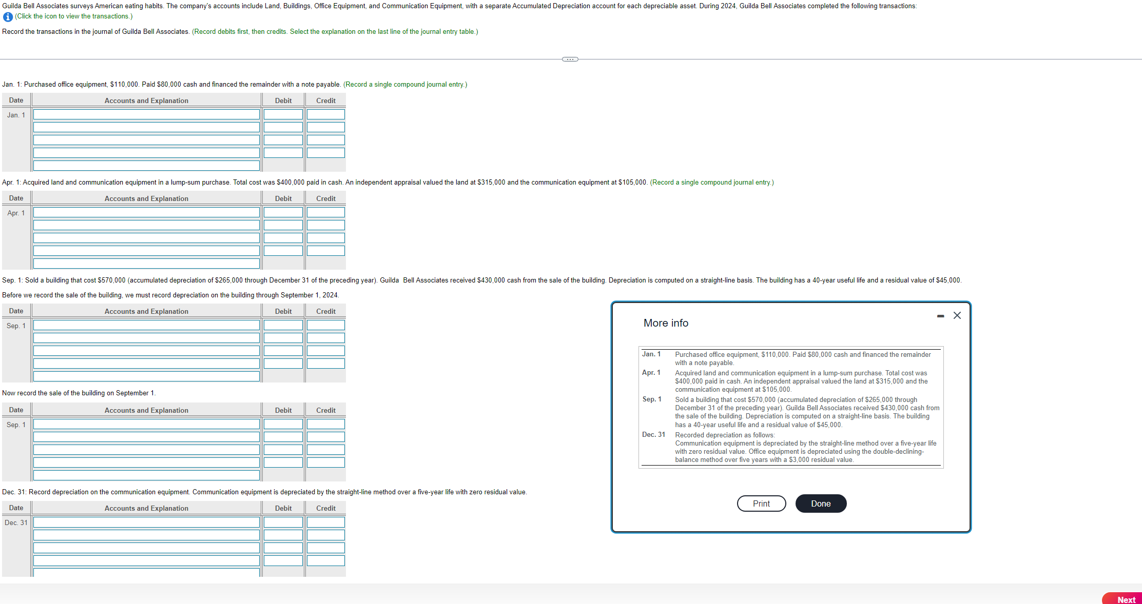 Chapter 9 question 2 Answer all the requirements please thank you (i)