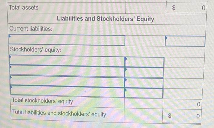 budgeted income statement for the yeat. Required: Prepare the company's budgeted income