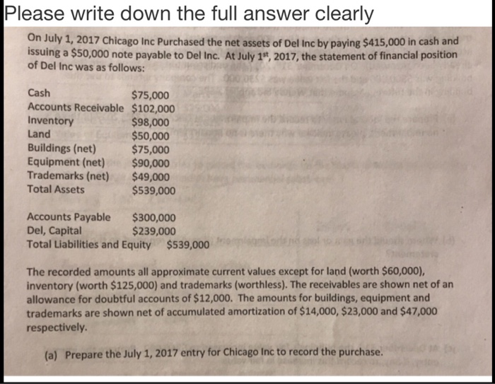 Please show the necessary calculate process, thank you Please write down the