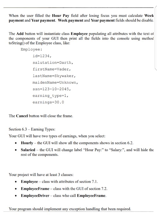 create the program from scratch and follow the instructions that are in