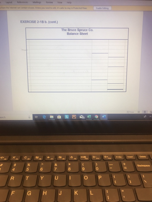 Protected in EXERCISES - SERIES B - CHAPTER 2 WORKING PAPERS Exercise