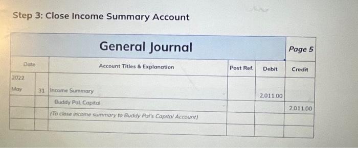presented in the order in which they appear on the worksheet. Step