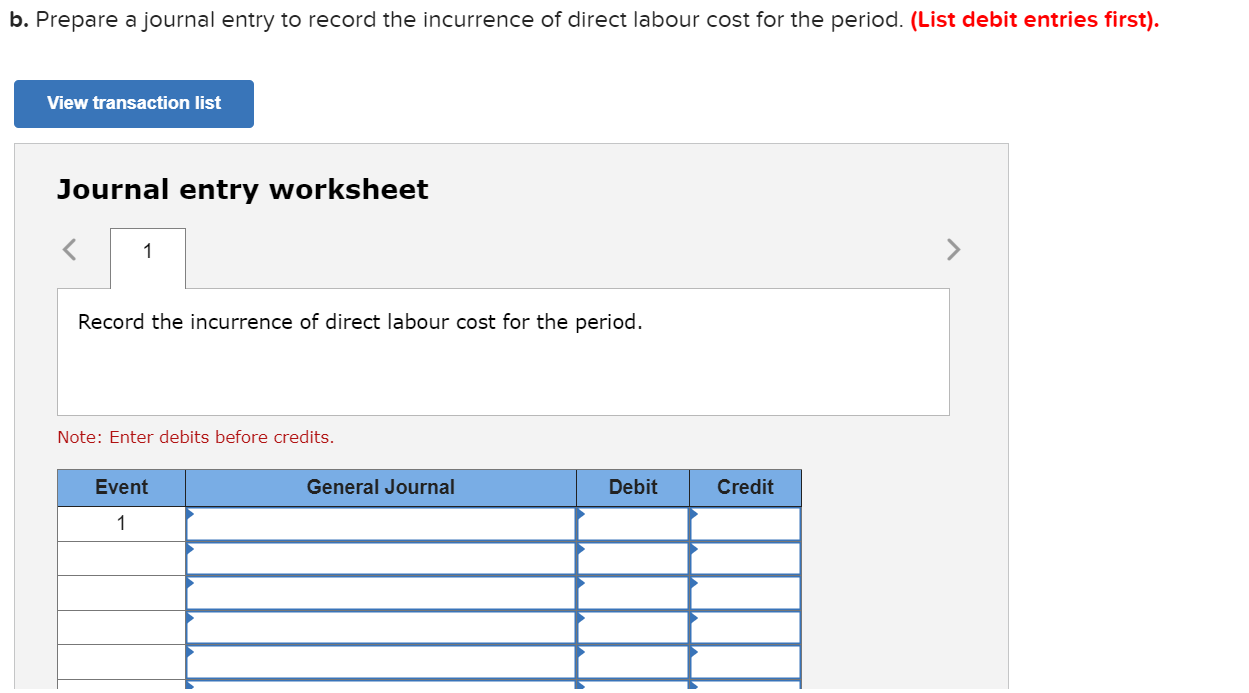 credits. Journal entry worksheet Record the materials quantity variance. Note: Enter debits