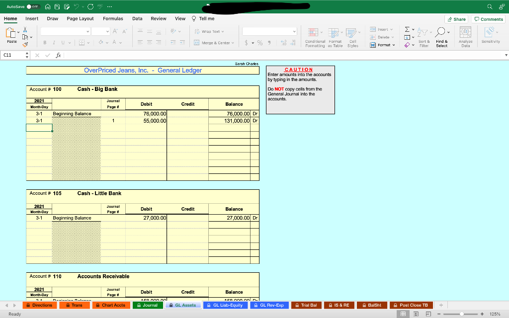 After recording the March transactions you will be proparing a Pre-Closing Trial