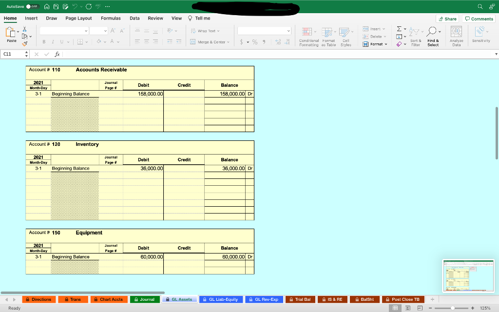 Balance, Income Statement, Calculation of Retained Eamings. Balance Sheet, and Post-Closing Trial