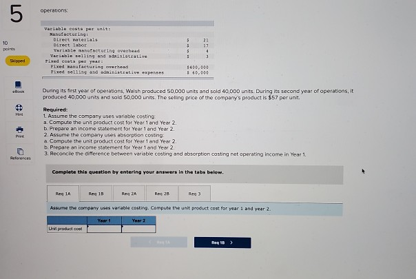 part 1 1A 1b 2A 2b 3 part 2 1-3 4 5