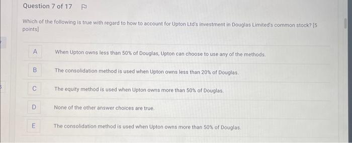 please help with multiple choice. will give thumbs up :) Which of