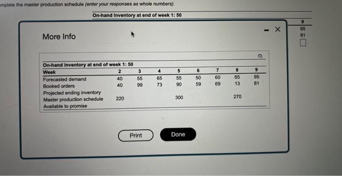 view the master schedule record. Part vvbc cree 2 Complete the master