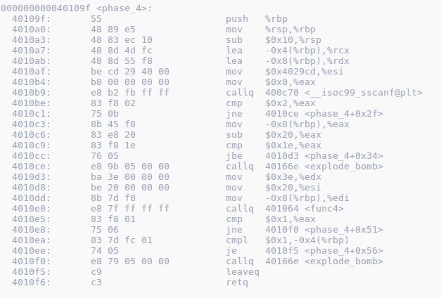 Binary Bomb Lab - Phase 4: (x86 Assembly) I am getting lost
