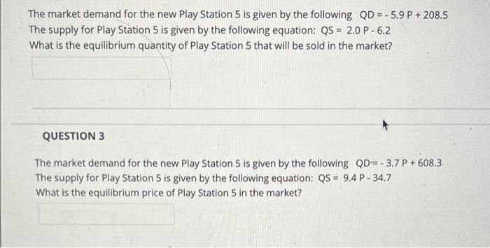 HELP PLEASE PART 1 & 2 The market demand for the new